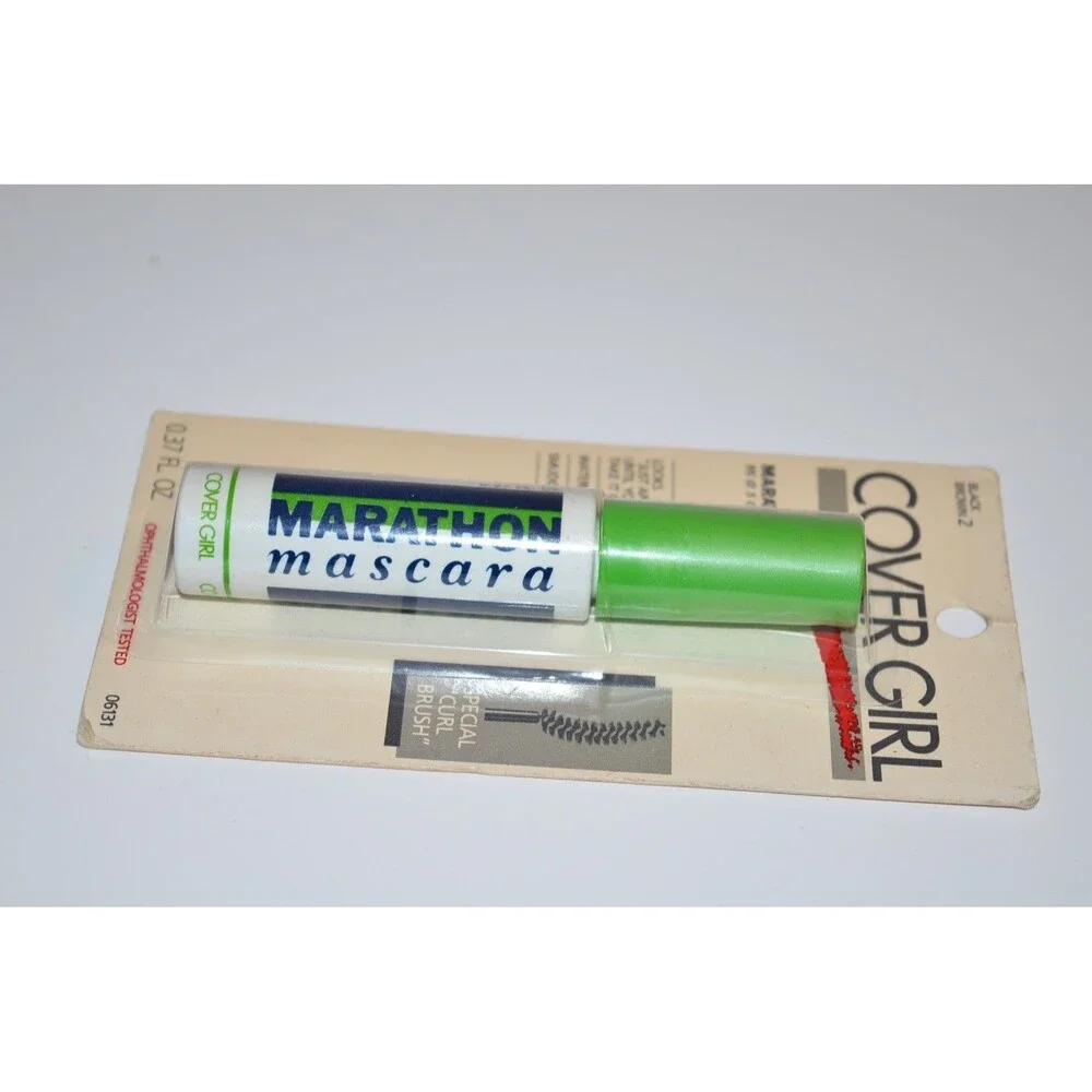 Vtg Y2K New In Package CoverGirl Marathon Mascara Brown Black Prop‎ 1991
